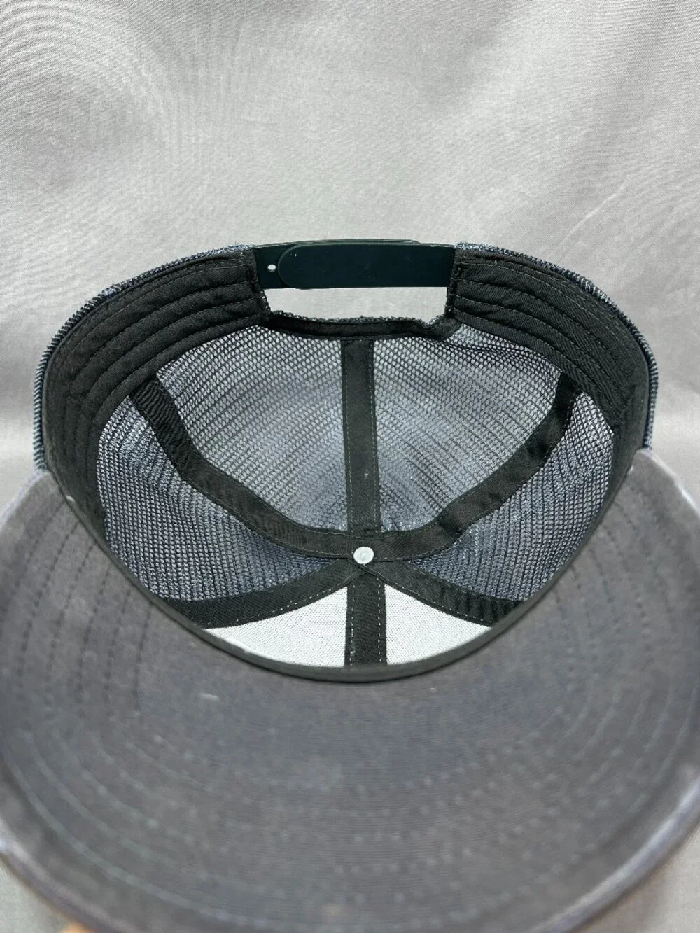 North Face Mudder Snapback Hat Cap Gray Hiking Outdoor Trucker Mesh Patch Mens - Picture 14 of 16